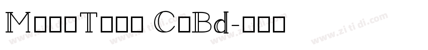 MonuTitl CnBd字体转换